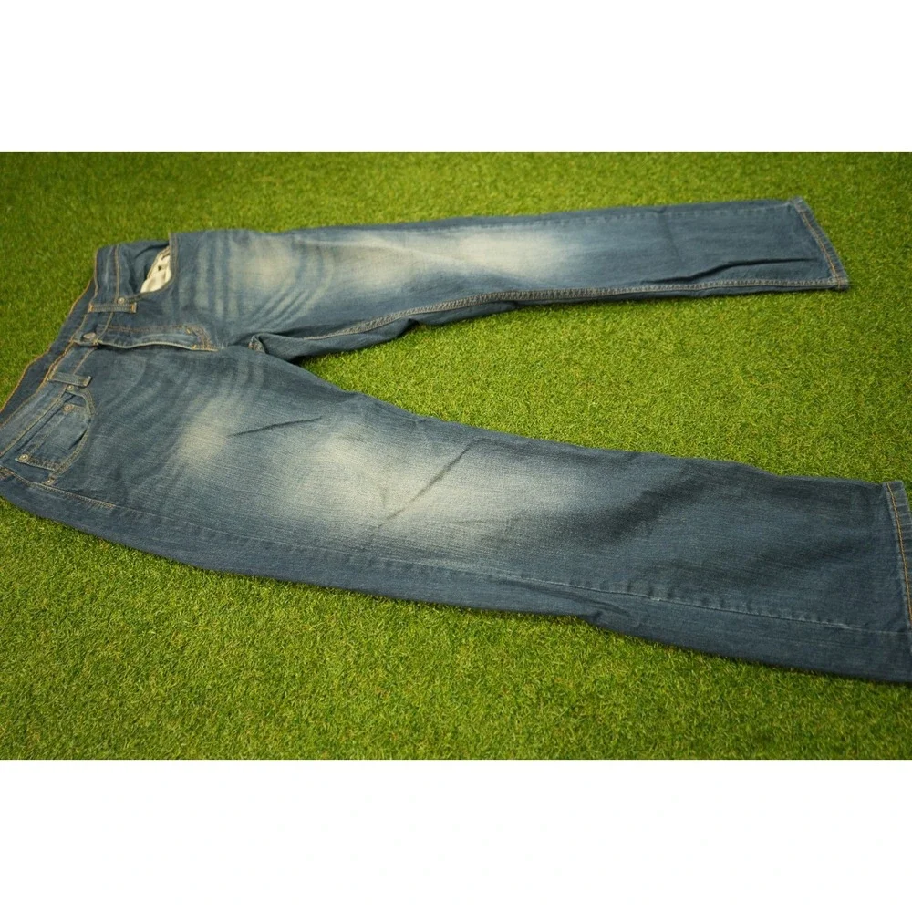 Levi's 559 Jeans Mens 32x32 Blue‎ Logo Denim Stretch Relaxed Fit Straight Leg